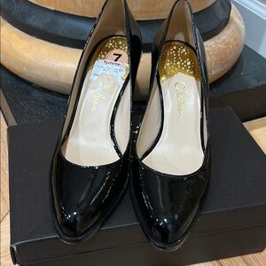 Cole Haan Black Heels Glossy Finish